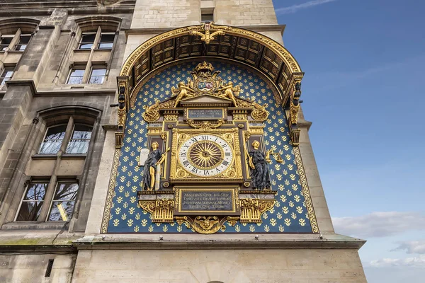 Reloj Más Antiguo Conciergerie París — Foto de Stock