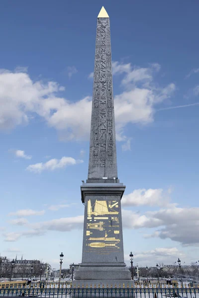 Obelisco Egípcio Luxor Centro Place Concorde Paris França — Fotografia de Stock