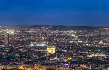Arc de Triomphe, Paris, havadan görünümü