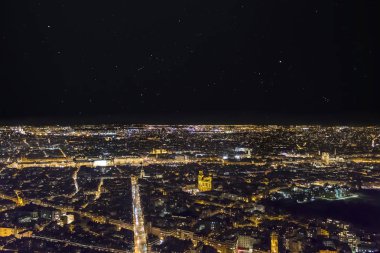 Paris cityscape havadan görünümü