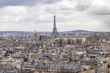 Paris cityscape havadan görünümü