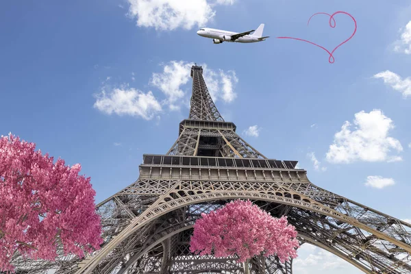 Close Famous Eiffel Tower Paris — Stock Photo, Image