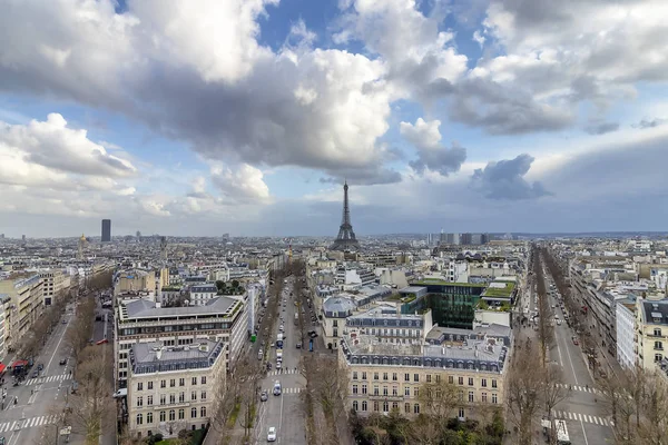 Vista Aérea Paisagem Urbana Paris — Fotografia de Stock