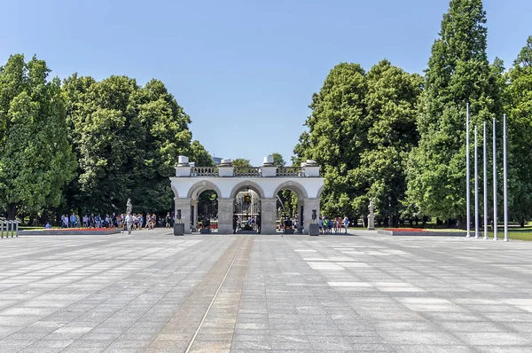 Tombeau Soldat Inconnu Varsovie Pologne — Photo