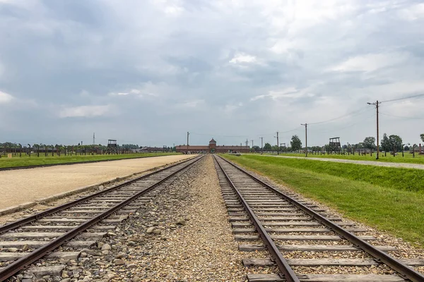 Auschwitz Polonia Junio 2018 Camas Prisioneros Literas Dentro Del Cuartel — Foto de Stock