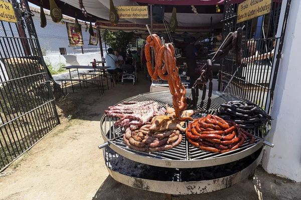 스페인 2017 축제에 고기를 그릴에 — 스톡 사진