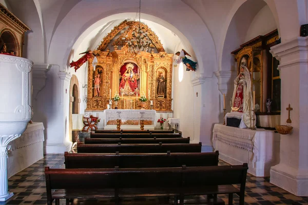 Cumbres Mayores Huelva España Diciembre Altar Ermita Protección Virgen Denominado —  Fotos de Stock