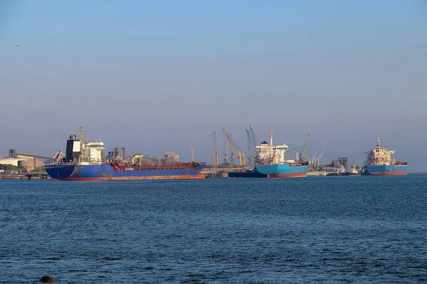 Petrolero Químico Muelle Petroquímico Carga Buques Carga Industria Petroquímica — Foto de Stock