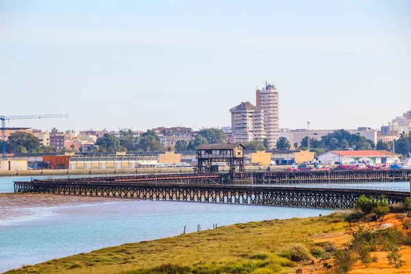 Gamla Och Övergivna Gruvbryggan Tharsis Spanien Känd Som Tharsis Dock — Stockfoto