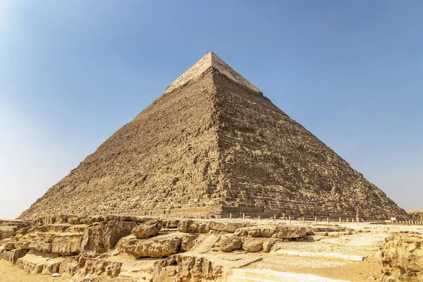 Piramide Van Chefren Van Chefren Tweede Hoogste Tweede Grootste Van — Stockfoto