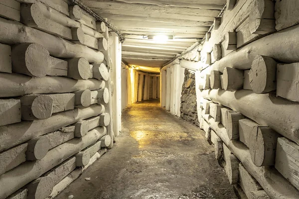 Underground Corridor Wieliczka Salt Mine — Stock Photo, Image