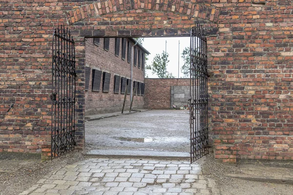 Fångens Baracken Auschwitz Koncentrations Och Utrotningslägren Camp Byggas Och Drivas — Stockfoto