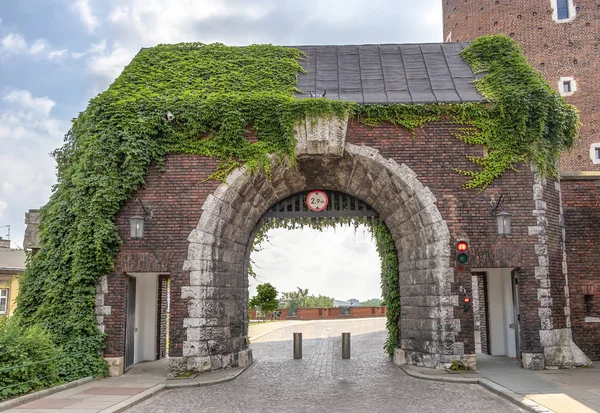 Porta Principal Castelo Real Monte Wawel Cracóvia Polônia — Fotografia de Stock