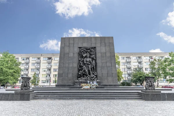 Pomnik Bohaterów Getta Warszawie Centrum — Zdjęcie stockowe