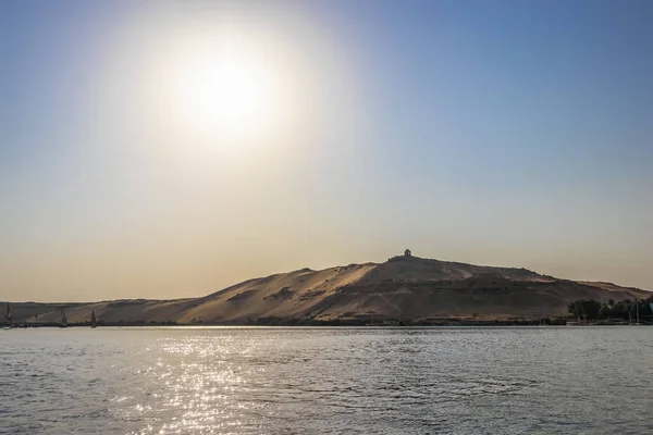 Нілу Асуан Західному Березі Гробниці Вельмож Від Старого Середнього Царства — стокове фото
