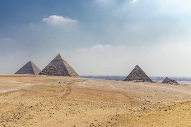 Büyük Giza, Mısır piramitleri ile çevrenin Panorama