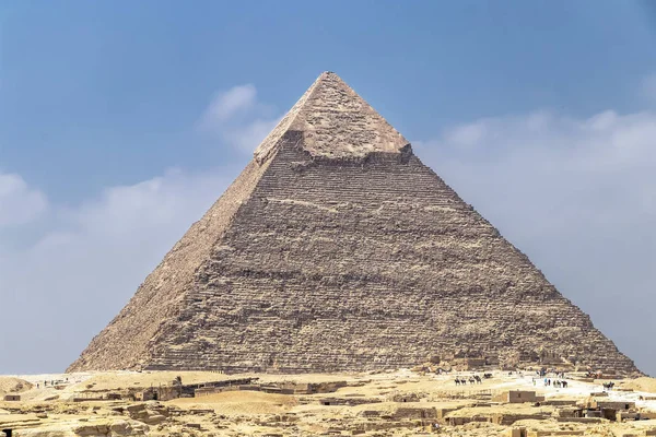 Piramide Khafre Chephren Seconda Più Alta Seconda Più Grande Delle — Foto Stock