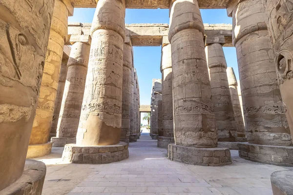 Karnak Temple Complex Běžně Známé Jako Karnaku Zahrnuje Rozsáhlé Mix — Stock fotografie