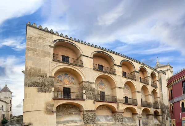 Yttervägg Moskén Katedralen Cordoba Andalusien Spanien — Stockfoto