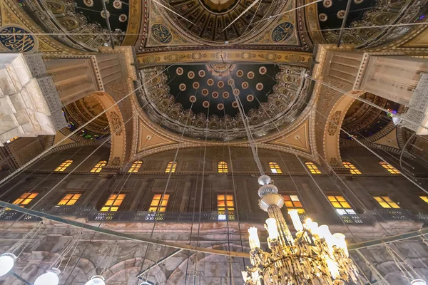 Cairo Egito Setembro 2018 Interior Mesquita Muhammad Ali Também Conhecida — Fotografia de Stock