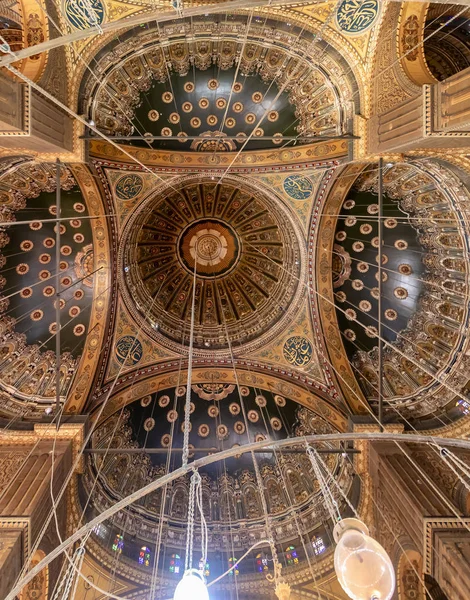 Cairo Egipto Septiembre 2018 Interior Mezquita Muhammad Ali También Conocida — Foto de Stock