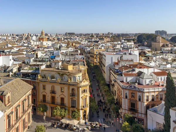 Vista Aérea Sevilla Andalucía España Europa —  Fotos de Stock