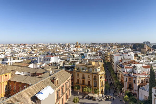 Vista Aérea Sevilla Andalucía España Europa —  Fotos de Stock