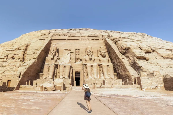 Абу Сімбел Великий Храм Рамзеса Єгипет — стокове фото