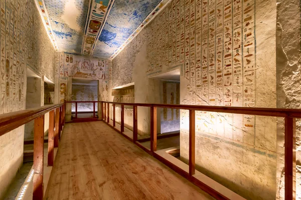 Гробница Kv2 Долине Царей Луксор Египет Является Местом Захоронения Рамсеса — стоковое фото