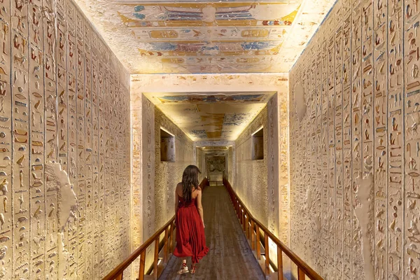 Corridor Louxor Egypte — Photo