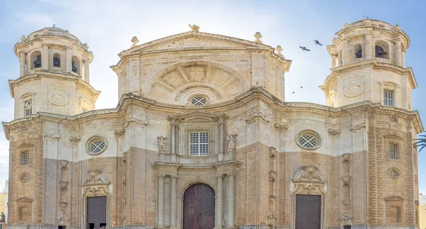 New Cathedral Catedral Santa Cruz Cadiz Andalusia Spain — Stock Photo, Image