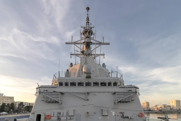 Radar and navigation system on the battleship