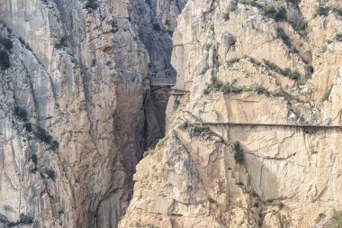 Gorg Bridge'de ile el Caminito del Rey (King's küçük yol)