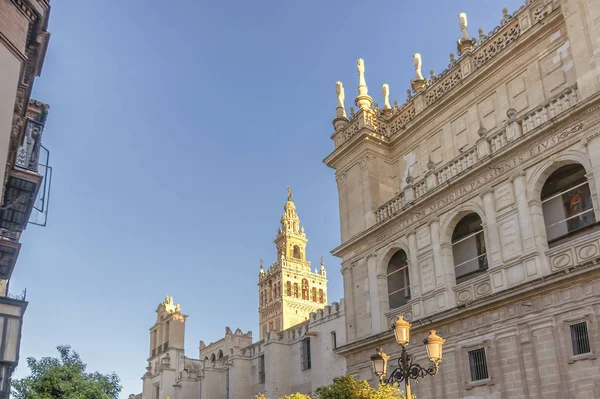 View of Seville Cathedral of Saint Mary of the See (Seville Cath — Stock Photo, Image