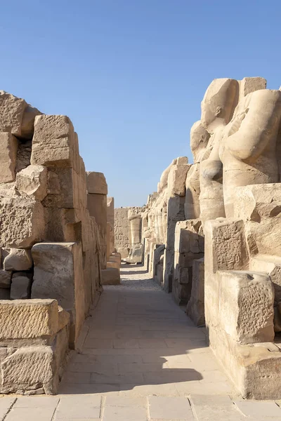 The Karnak Temple Complex in Luxor, commonly known as Karnak, co — Stock Photo, Image