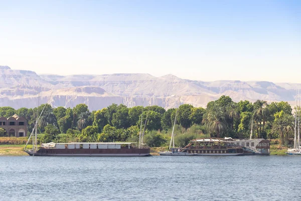 West bank of the Nile south of Luxor, Egypt — Stock Photo, Image