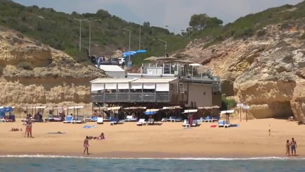 Lagoa Portugal Juli 2020 Blick Vom Meer Auf Einen Der — Stockvideo