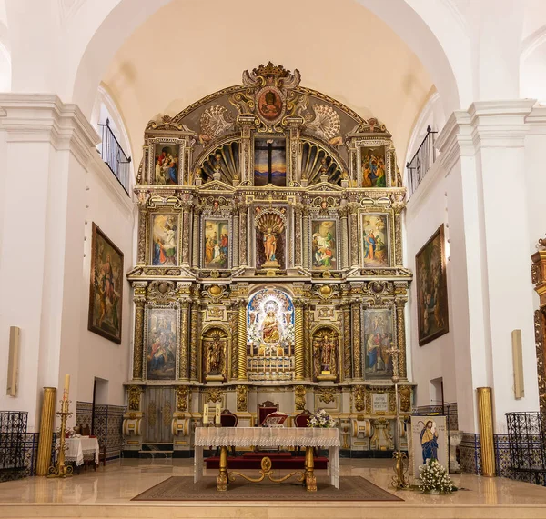 Huelva スペイン 2020年8月17日 スペインアンダルシア州Huelva州Valverde Del Camino Huelva州の残りの教区主祭壇 Parroquia Nuestra Senora — ストック写真