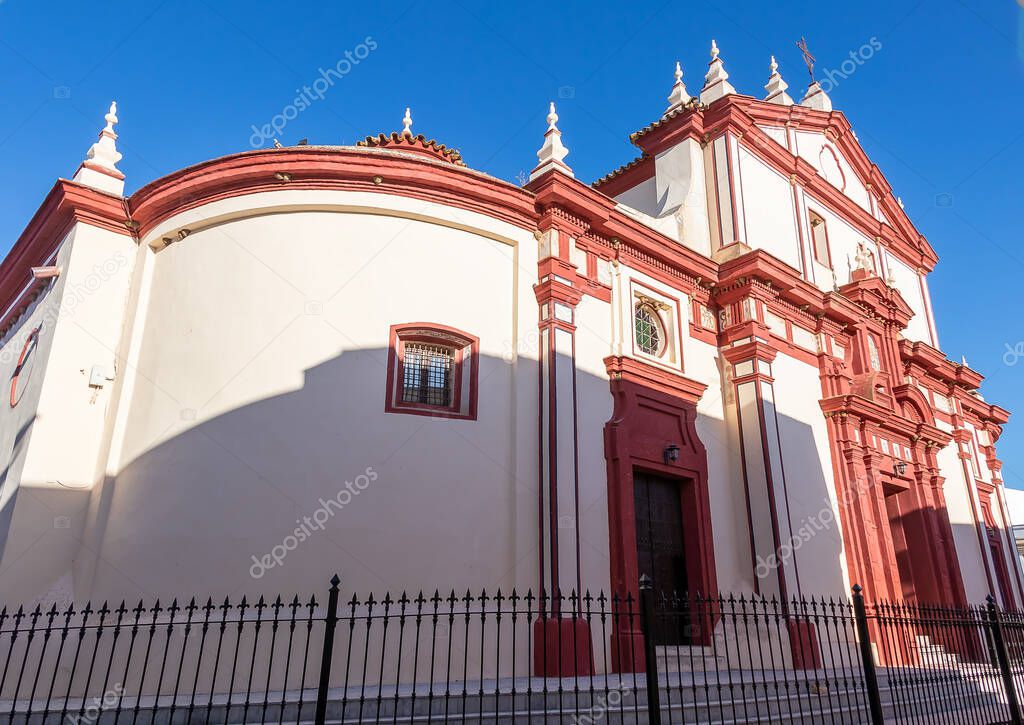 Our Lady of the Rest Parish (Parroquia de Nuestra Senora del Reposo) in Valverde del Camino, Huelva province, Andalusia, Spain