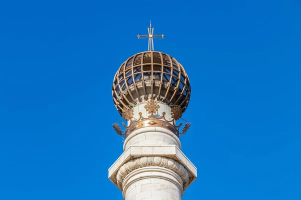 Detalle Bola Cima Del Monumento Los Descubridores También Conocida Como — Foto de Stock