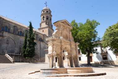 İspanya 'nın Jaen kentindeki Baeza Katedrali, Santa Maria Meydanı' ndan (Saint Mary Meydanı))