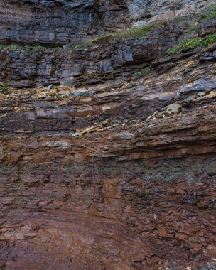 Hirzelsteig 2025 'te Büyük Rosengarten' de yürüyüş. Kısmen güneş, kalın bulutlar. Yüksek kalite fotoğraf