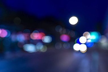 abstact bulanıklık bokeh akşam trafik reçel de yol şehir., gece sahne.