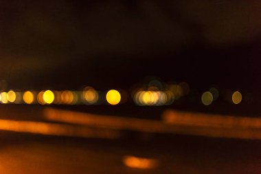 abstact bulanıklık bokeh akşam trafik reçel de yol şehir., gece sahne.