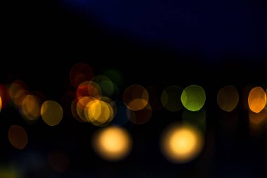 abstact bulanıklık bokeh akşam trafik reçel de yol şehir., gece sahne.