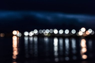 abstact bulanıklık bokeh akşam trafik reçel de yol şehir., gece sahne.