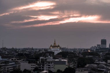 Wat Saket 'teki Altın Dağ, Bangkok Tayland' ın Seyahat Tarihi