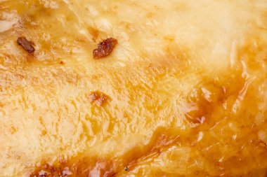 Arka plan doku kızarmış tavuk. Altın kabuk 