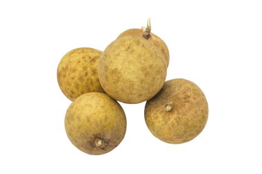 Longan taze (Dimocarpus Longan) beyaz arka plan üzerinde izole 