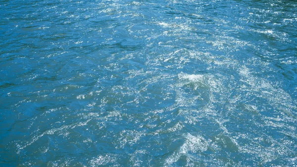 Astratto Blu Acqua Mare Con Schiuma Bianca Sfondo Concetto Fondo — Foto Stock